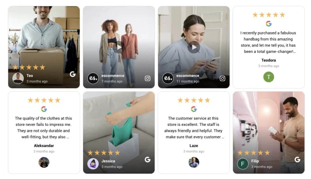 UGC用户晒单展示